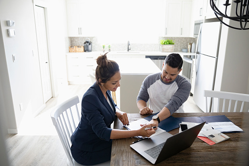 couple working at home