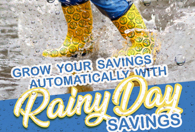 grow your savings automatically with rainy day savings