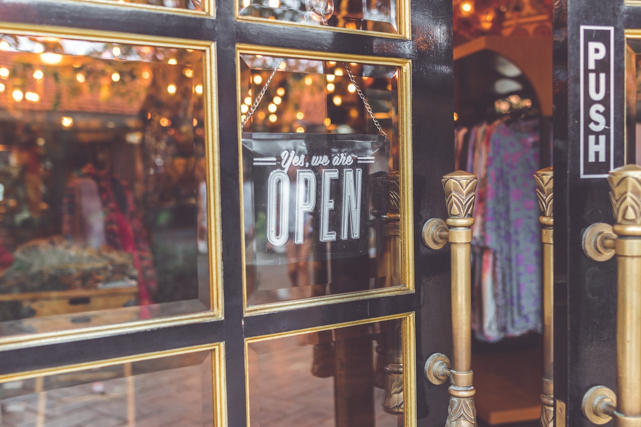 small business open sign