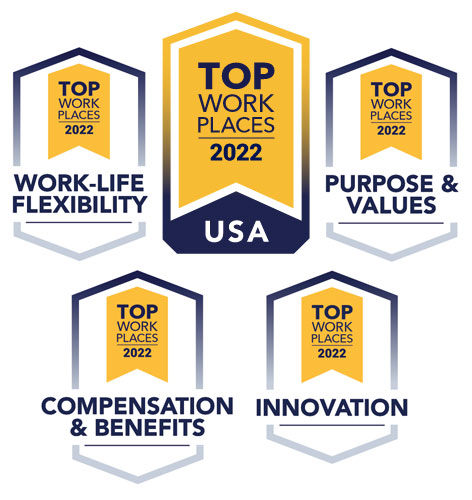 Top Work Places Badges 2022