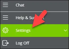 Tap SETTINGS.