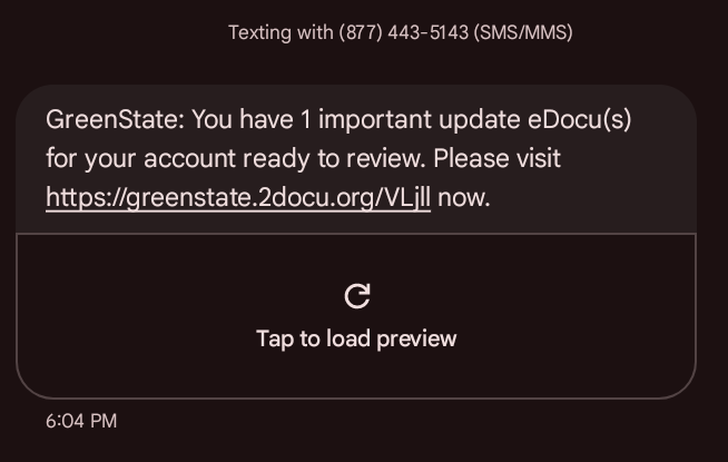 Fraudulent Text