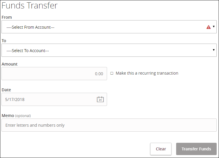 Set up the transfer.