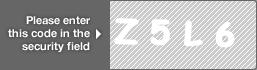 captcha code for visual authentication  letter Z number 5 letter L number 6