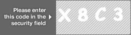captcha code for visual authentication  letter X number 8 letter C number 3