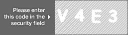 captcha code for visual authentication  letter V number 4 letter E number 3
