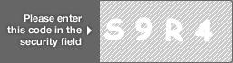 captcha code for visual authentication  letter S number 9 letter R number 4