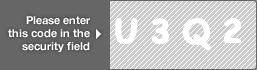 captcha code for visual authentication  letter U number 3 letter Q number 2