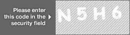 captcha code for visual authentication  letter N number 5 letter H number 6