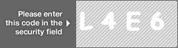 captcha code for visual authentication  letter L number 4 letter E number 6