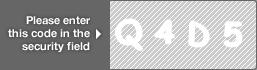 captcha code for visual authentication  letter Q number 4 letter D number 5