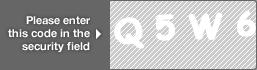 captcha code for visual authentication  letter Q number 5 letter W number 6