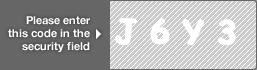 captcha code for visual authentication  letter J number 6 letter Y number 3