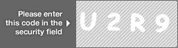 captcha code for visual authentication  letter U number 2 letter R number 9