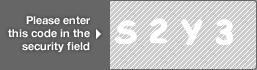 captcha code for visual authentication  letter S number 2 letter Y number 3