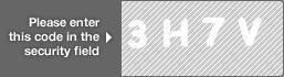 captcha code for visual authentication  number 3 letter H number 7 letter V