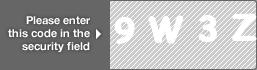 captcha code for visual authentication  number 9 letter W number 3 letter Z