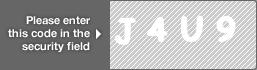 captcha code for visual authentication  letter J number 4 letter U number 9