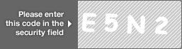 captcha code for visual authentication  letter E number 5 letter N number 2