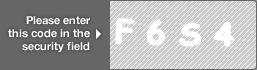 captcha code for visual authentication  letter F number 6 letter S number 4