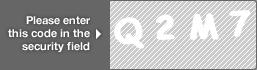 captcha code for visual authentication  letter Q number 2 letter M number 7