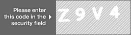 captcha code for visual authentication  letter Z number 9 letter V number 4