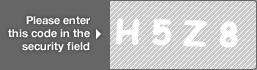 captcha code for visual authentication  letter H number 5 letter Z number 8