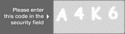 captcha code for visual authentication  letter A number 4 letter K number 6