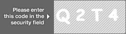 captcha code for visual authentication  letter Q number 2 letter T number 4