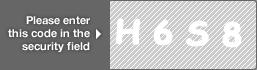 captcha code for visual authentication  letter H number 6 letter S number 8