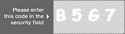 captcha code for visual authentication  letter B number 5 letter G number 7