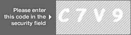 captcha code for visual authentication  letter C number 7 letter V number 9