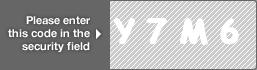 captcha code for visual authentication  letter Y number 7 letter M number 6