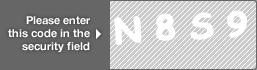 captcha code for visual authentication  letter N number 8 letter S number 9