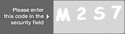 captcha code for visual authentication  letter M number 2 letter S number 7
