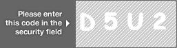 captcha code for visual authentication  letter D number 5 letter U number 2