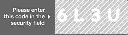captcha code for visual authentication  number 6 letter L number 3 letter U