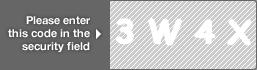 captcha code for visual authentication  number 3 letter W number 4 letter X