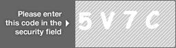 captcha code for visual authentication  number 5 letter V number 7 letter C