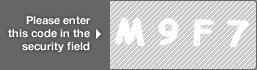 captcha code for visual authentication  letter M number 9 letter F number 7
