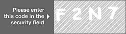 captcha code for visual authentication  letter F number 2 letter N number 7