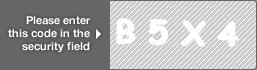 captcha code for visual authentication  letter B number 5 letter X number 4