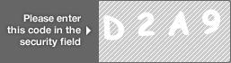 captcha code for visual authentication  letter D number 2 letter A number 9