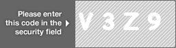 captcha code for visual authentication  letter V number 3 letter Z number 9