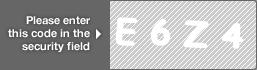 captcha code for visual authentication  letter E number 6 letter Z number 4