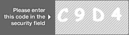 captcha code for visual authentication  letter C number 9 letter D number 4