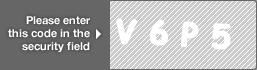captcha code for visual authentication  letter V number 6 letter P number 5