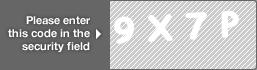 captcha code for visual authentication  number 9 letter X number 7 letter P