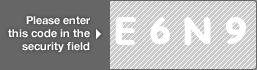 captcha code for visual authentication  letter E number 6 letter N number 9