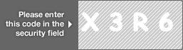 captcha code for visual authentication  letter X number 3 letter R number 6